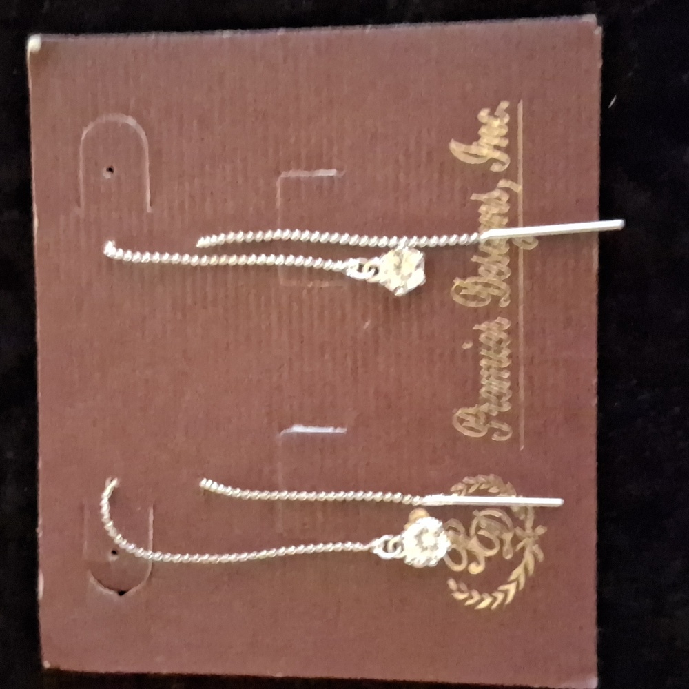 Premier Designs (Threads) Silver Chain Earrings
